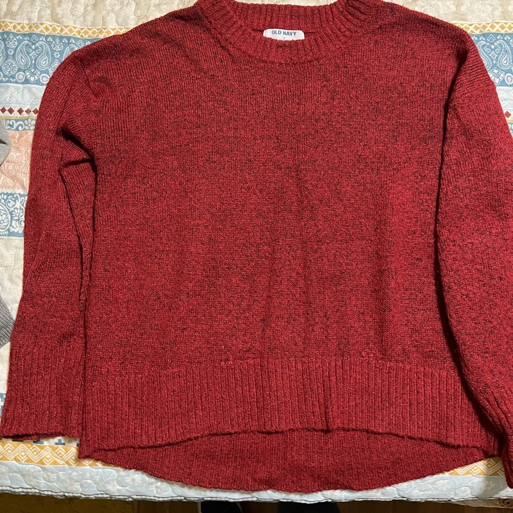 Old Navy Burgundy Crewneck Sweater